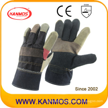 Sale Rainbow Furniture Cowhide Leather Industrial Hand Safety Work Gloves (310081)